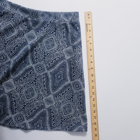 H&M Skirt Women Size Large Blue Cream - Picture 6 of 12